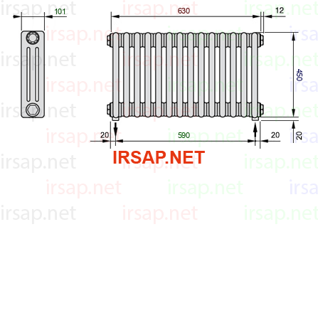 Радиатор IRSAP Tesi 30450/14 T16 CL 01